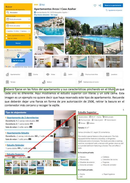 Apartamentos Arcos I Casa Azahar Alcoceber Екстер'єр фото